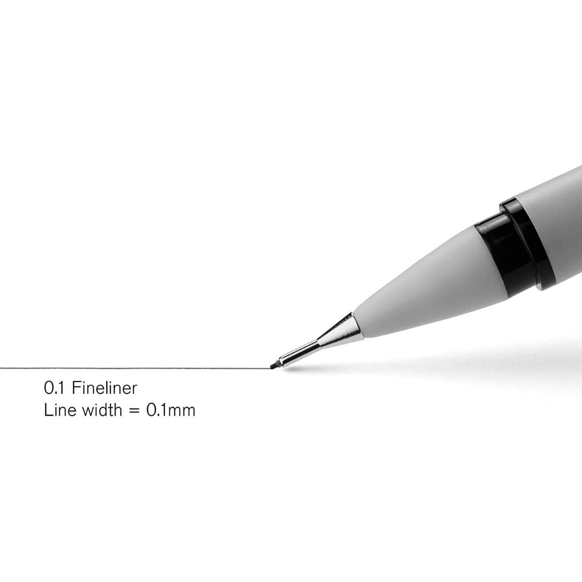 Kit Canetas Fineliner Winsor & Newton 0.1MM - 5 Unidades