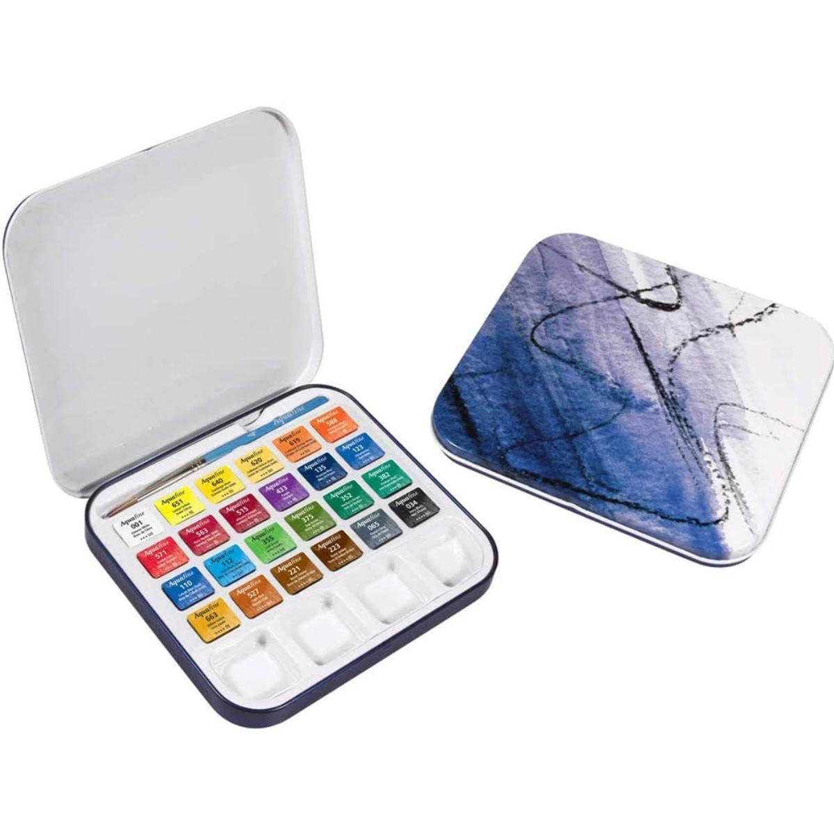 Aquarela Pastilha Daler & Rowney - Aquafine - 24 Cores