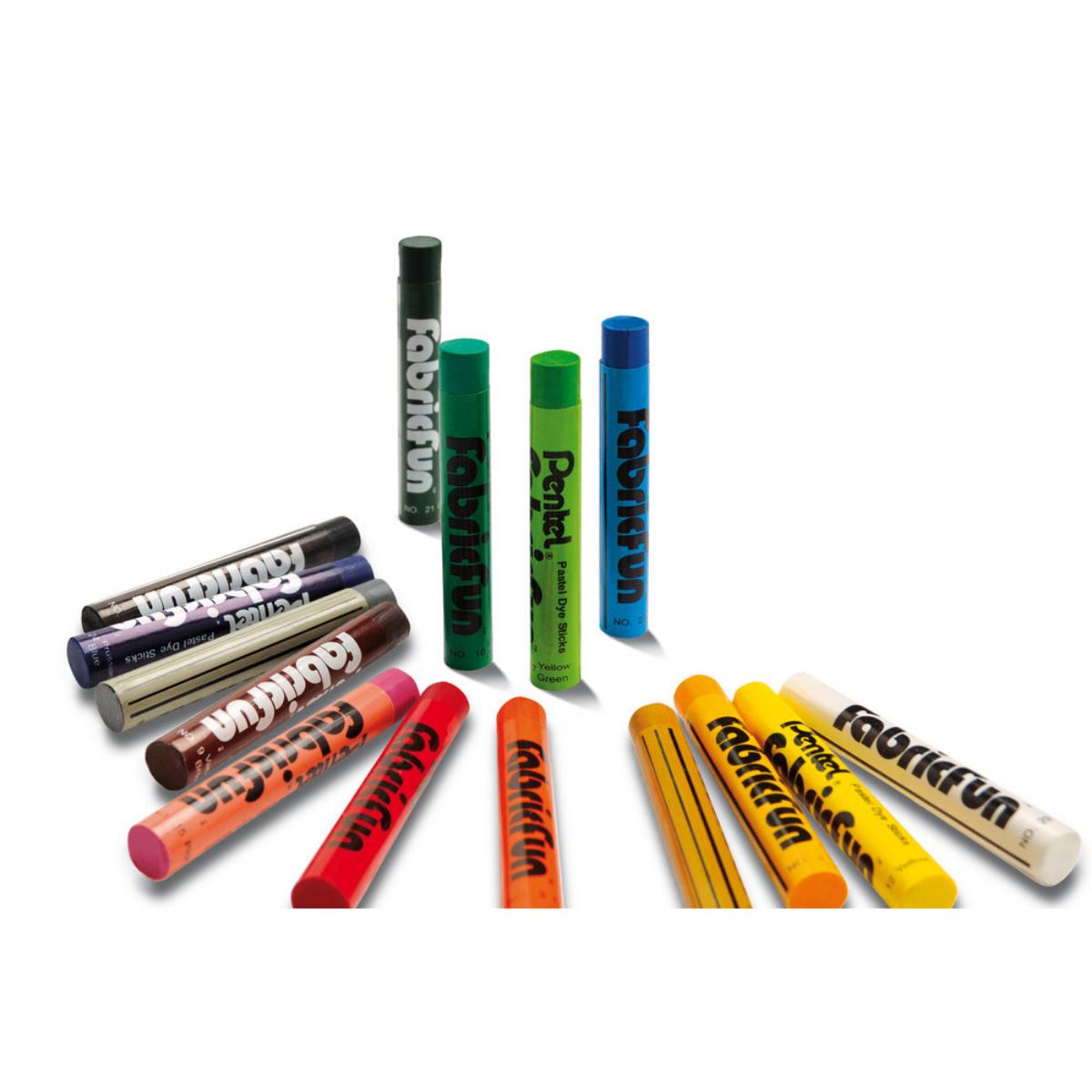 Giz Pastel Para Tecido Pentel - 15 Cores