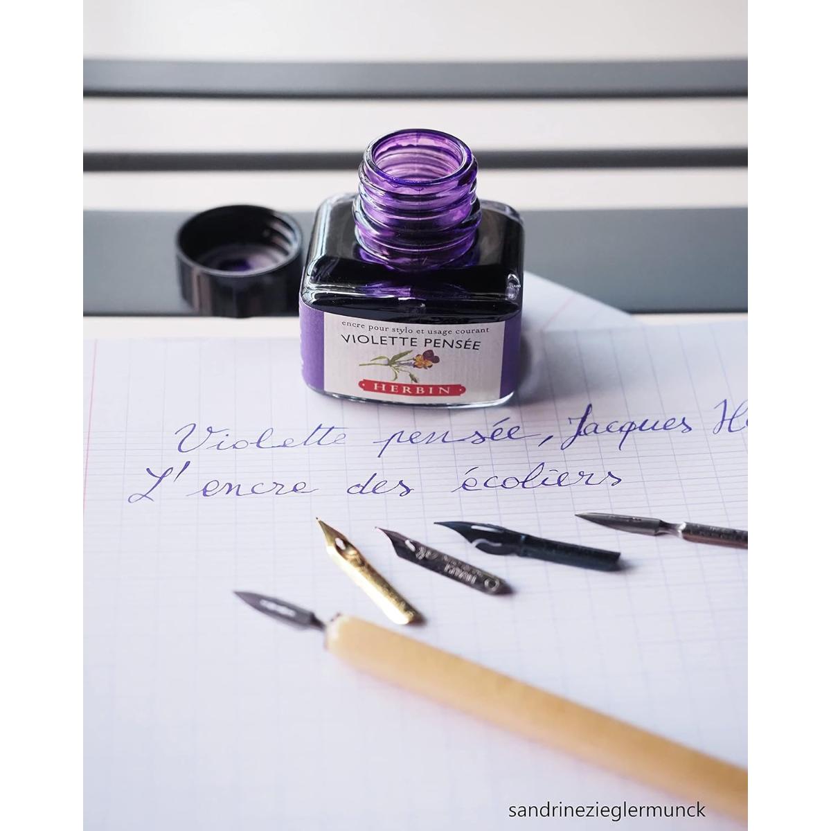 Tinta Para Caneta Tinteiro Herbin 30ml - Violette Pensee