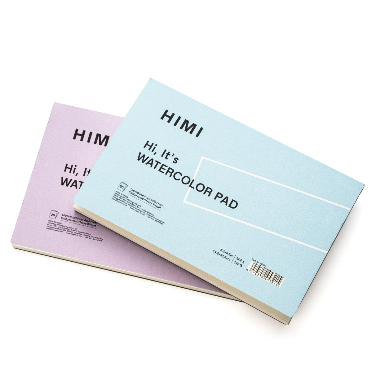 Bloco de Papel Aquarela HIMI 20 Folhas 14x21,6cm – Capa Azul