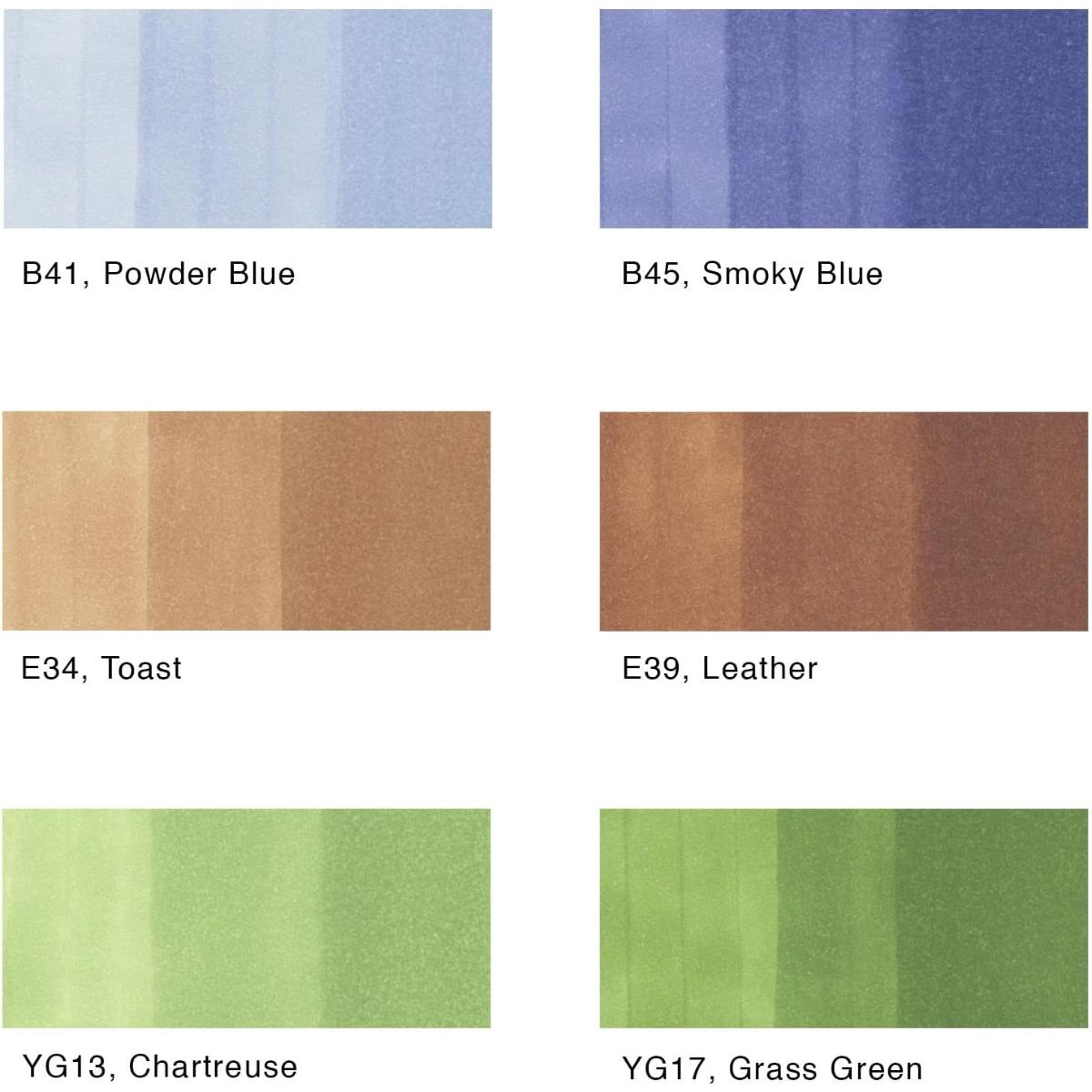 Copic Sketch Earth - Kit com 6 Cores Terra