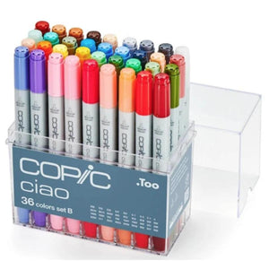 Copic Ciao - Estojo com 36 Cores - Conjunto 36B