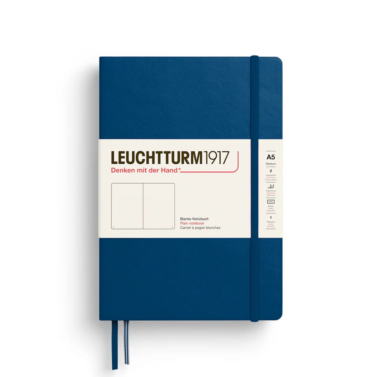 Caderno A5 Leuchtturm1917 Capa Dura - Liso - Indigo - 80 g/m² Leuchtturm1917