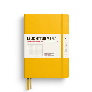 Caderno A5 Leuchtturm1917 Capa Dura - Pontilhado - Sunflower - 80 g/m² Leuchtturm1917
