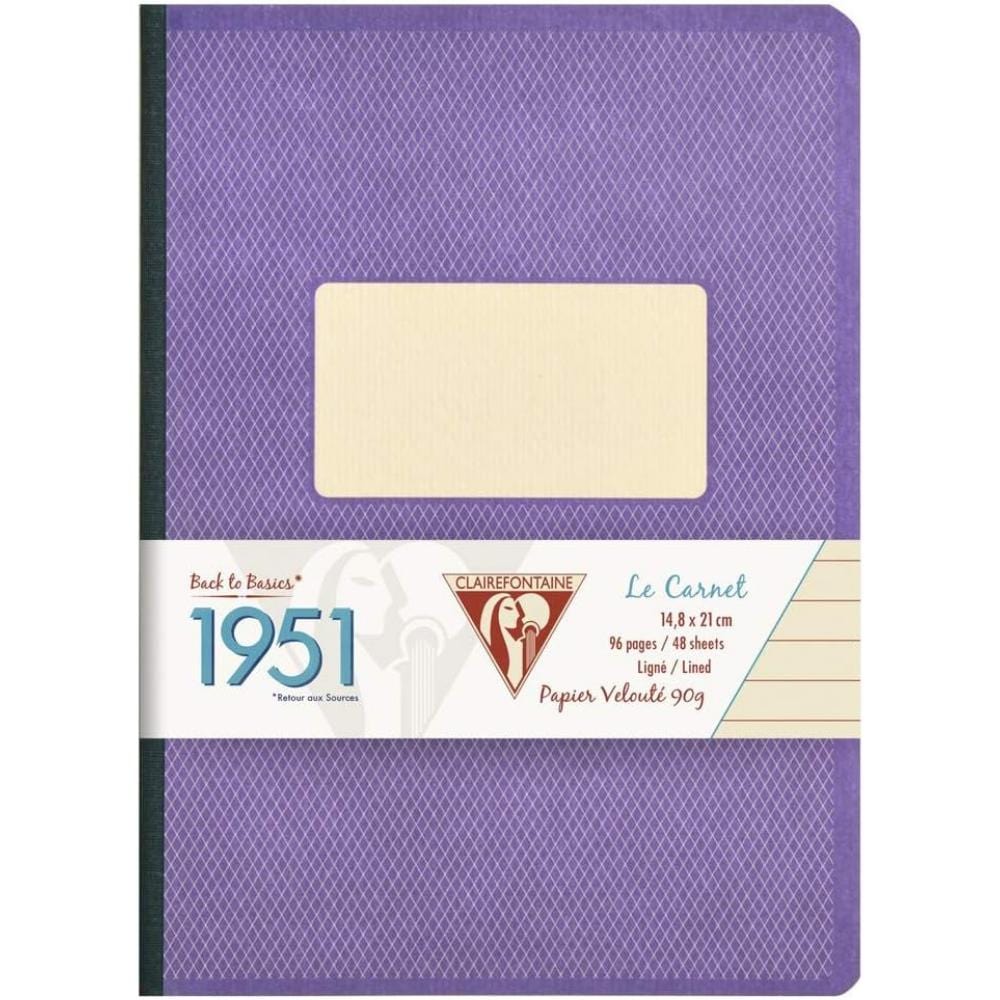Caderno Clairefontaine 1951 - A5 - Purple - Pautado - 195346C Clairefontaine