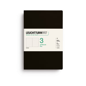 Caderno Leuchtturm Jottbook Pur A5 - Black - Pontilhado C/3