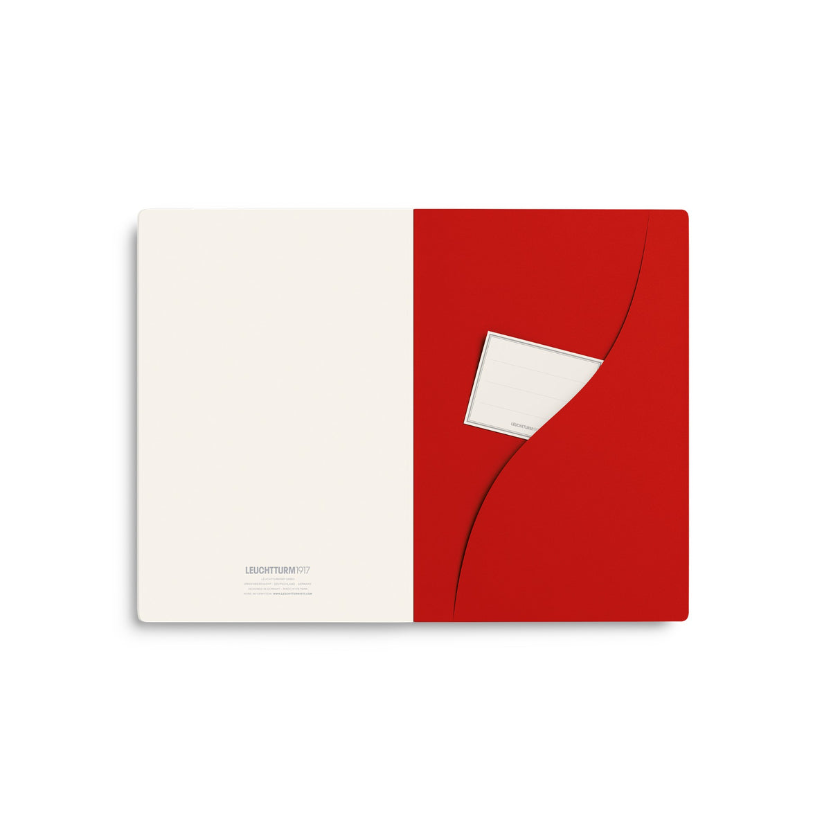 Caderno Leuchtturm Jottbook Pur A5 - Cherry - Sem Pauta C/3 Leuchtturm1917