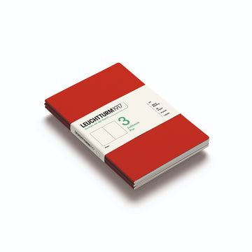 Caderno Leuchtturm Jottbook Pur A5 - Cherry - Sem Pauta C/3 Leuchtturm1917