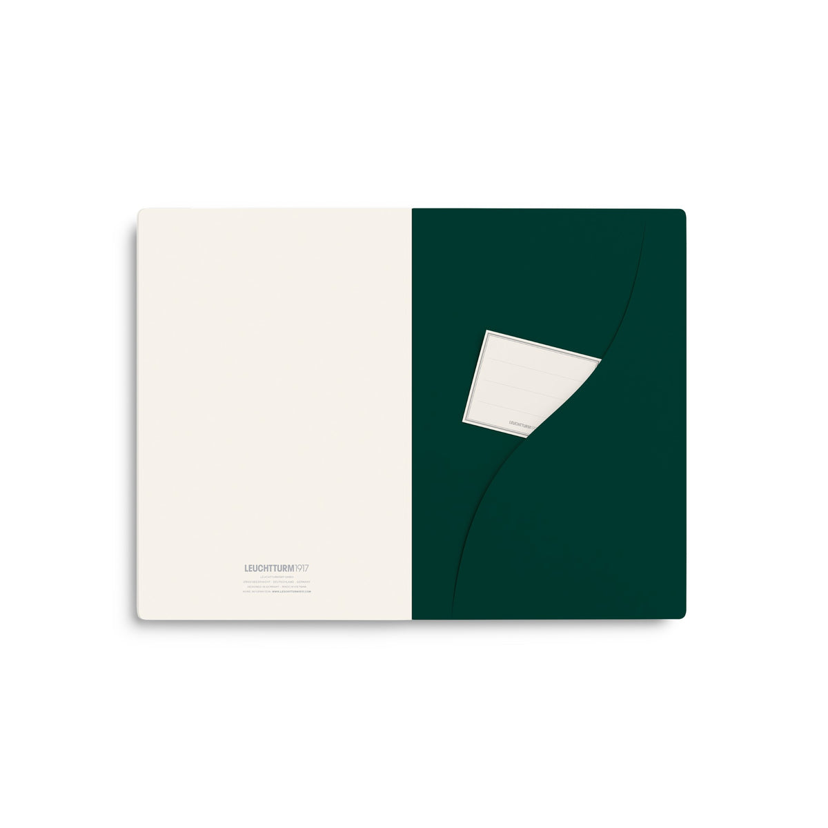 Caderno Leuchtturm Jottbook Pur A5 - Forest Green - Sem Pauta C/3 Leuchtturm1917
