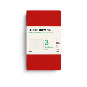 Caderno Leuchtturm Jottbook Pur A6 - Cherry - Pontilhado C/3