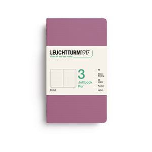 Caderno Leuchtturm Jottbook Pur A6 - Dusty Rose - Pontilhado C/3