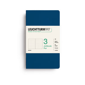 Caderno Leuchtturm Jottbook Pur A6 - Indigo - Pontilhado C/3