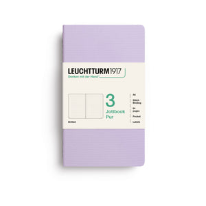 Caderno Leuchtturm Jottbook Pur A6 - Lilac - Pontilhado C/3