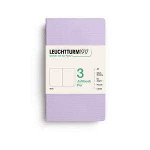 Caderno Leuchtturm Jottbook Pur A6 - Lilac - Sem Pauta C/3