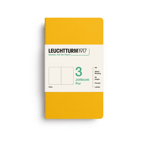 Caderno Leuchtturm Jottbook Pur A6 - Sunflower - Sem Pauta C/3