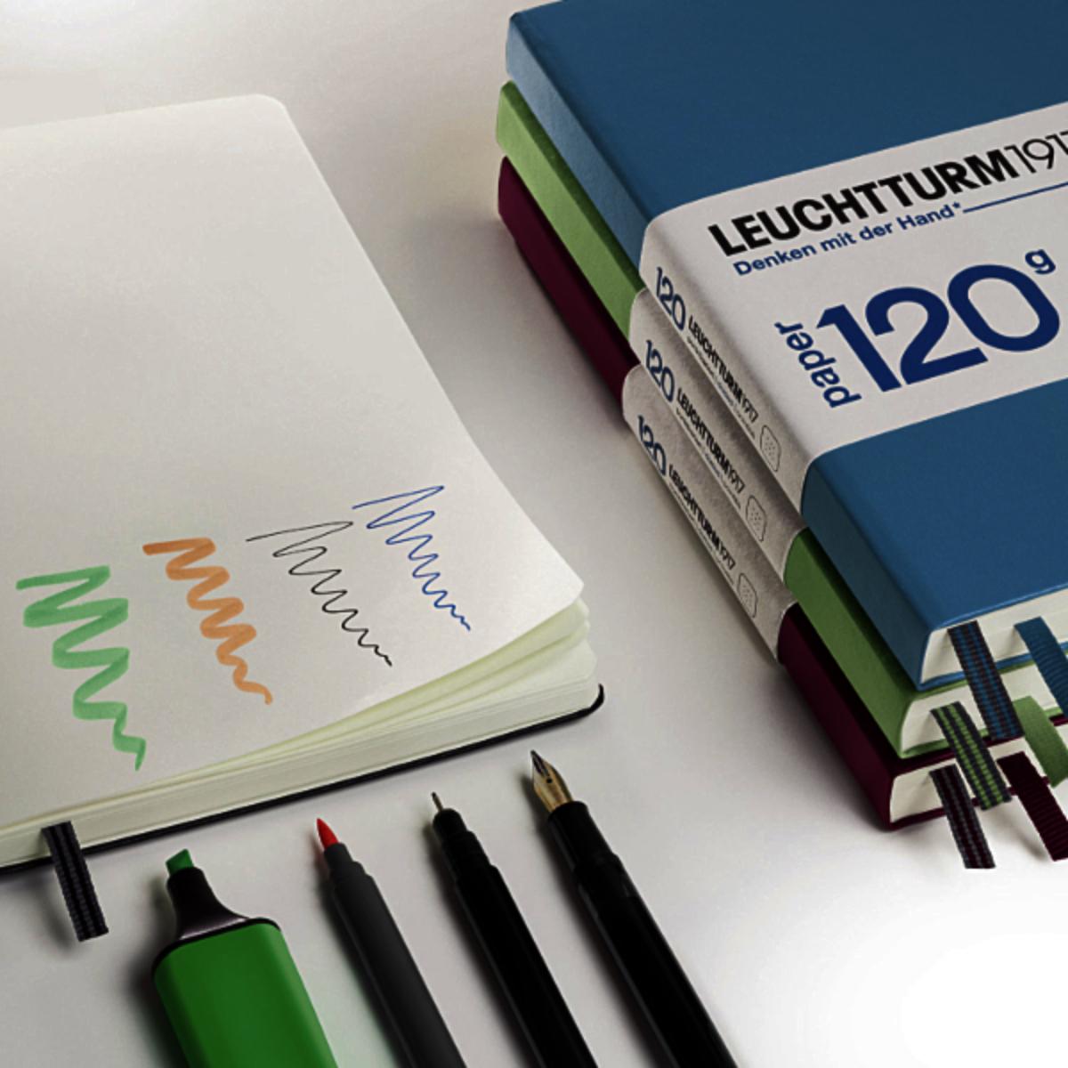 Caderno Leuchtturm1917 120g - Navy Blue - A5 - Pautado Leuchtturm1917