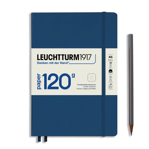 Caderno Leuchtturm1917 120g - Navy Blue - A5 - Pautado