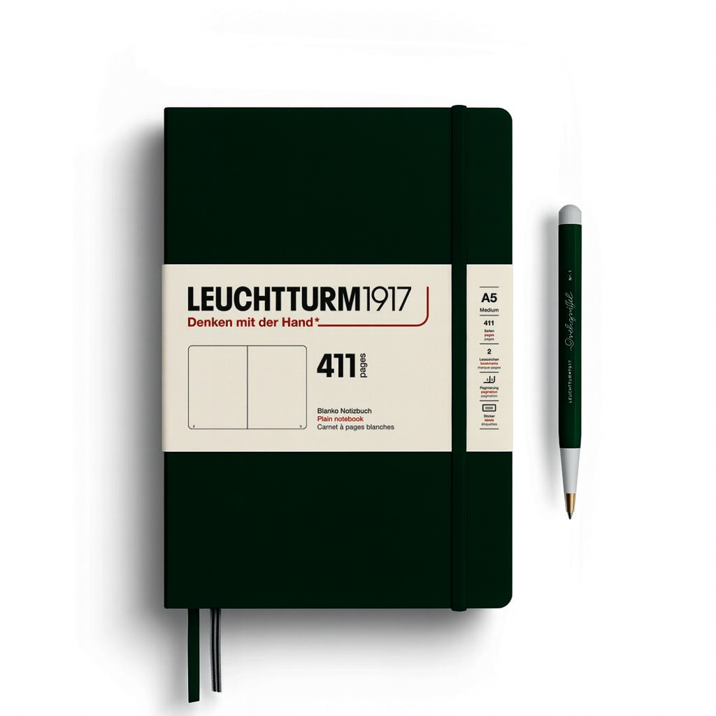 Caderno Leuchtturm1917 411 - Forrest Green - A5 - Sem Pauta Leuchtturm1917