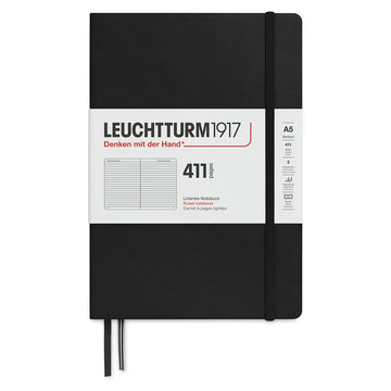 Caderno Leuchtturm1917 A5 - Capa Dura - Pautado - Preto - 80g/m² Leuchtturm1917