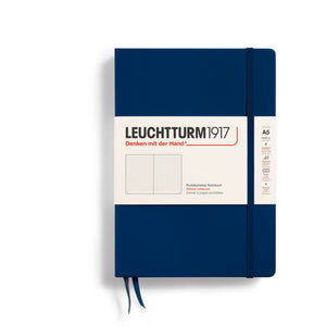 Caderno Leuchtturm1917 A5 - Capa Dura - Pontilhado - Navy - 80g/m²