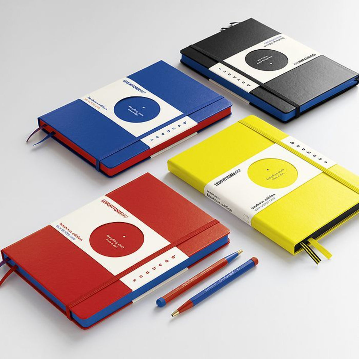 Caderno Leuchtturm1917 Bauhaus A5 - Pontilhado - Black Leuchtturm1917