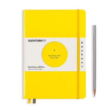 Caderno Leuchtturm1917 - Bauhaus Edition - Yellow - A5 Pontilhado Leuchtturm1917