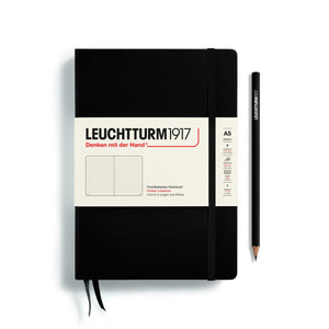 Caderno Leuchtturm1917 - Black - A5 - Pontilhado
