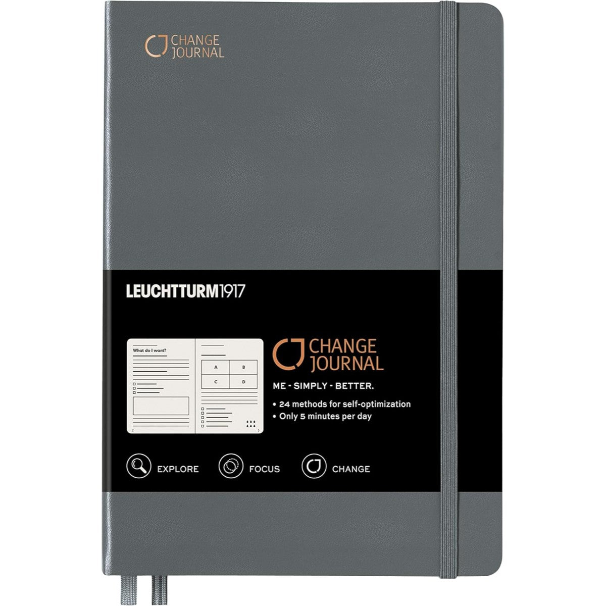 Caderno Leuchtturm1917 Change Journal  A5 - Anthracite - 100 g/m² Leuchtturm1917