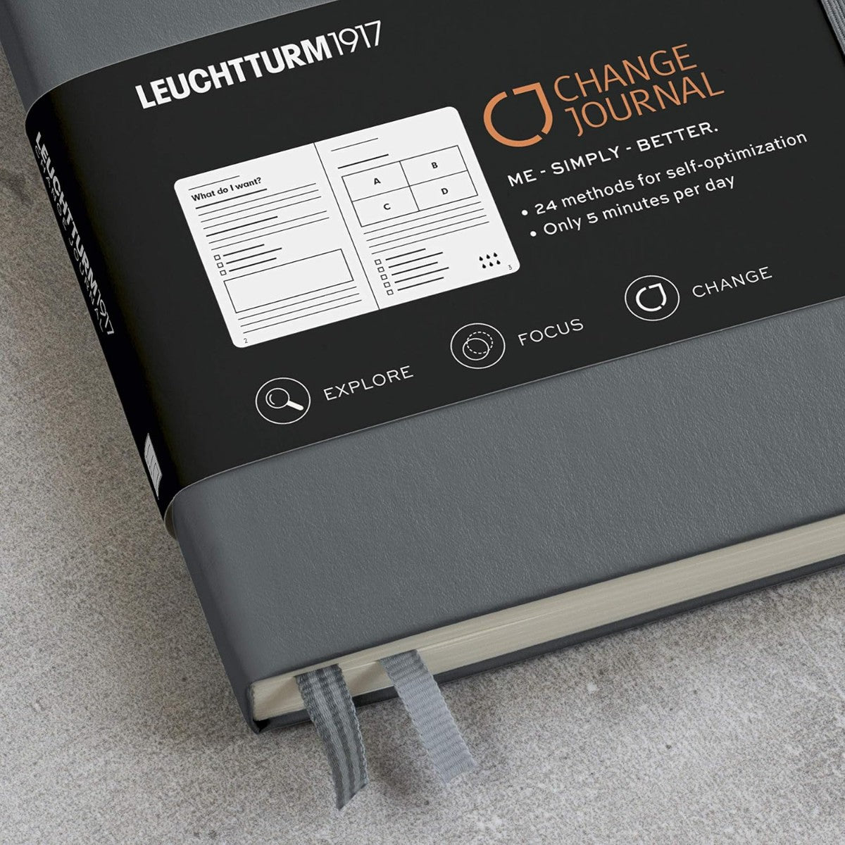 Caderno Leuchtturm1917 Change Journal  A5 - Anthracite - 100 g/m² Leuchtturm1917
