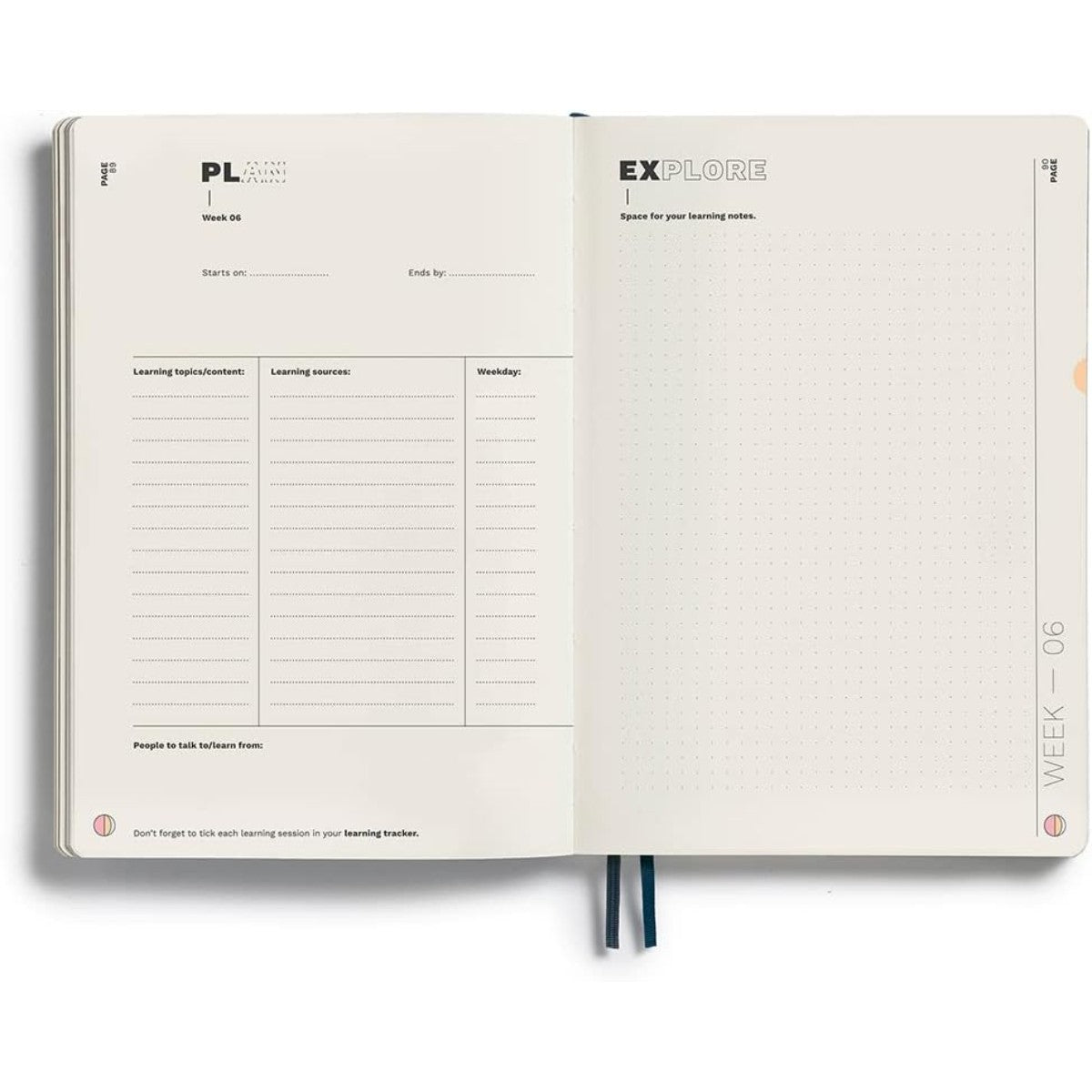 Caderno Leuchtturm1917 Learning Journal B5 - Capa Flexível - Pacific Green - 100 g/m² Leuchtturm1917