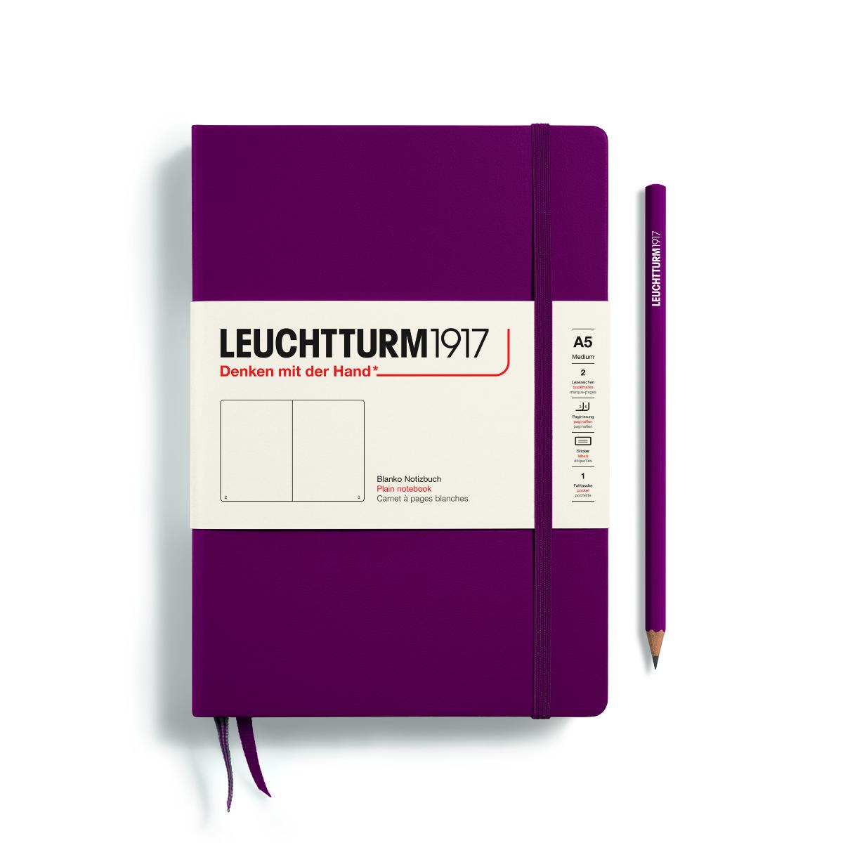Caderno Leuchtturm1917 - Port Red- A5 - Sem Pauta Leuchtturm1917