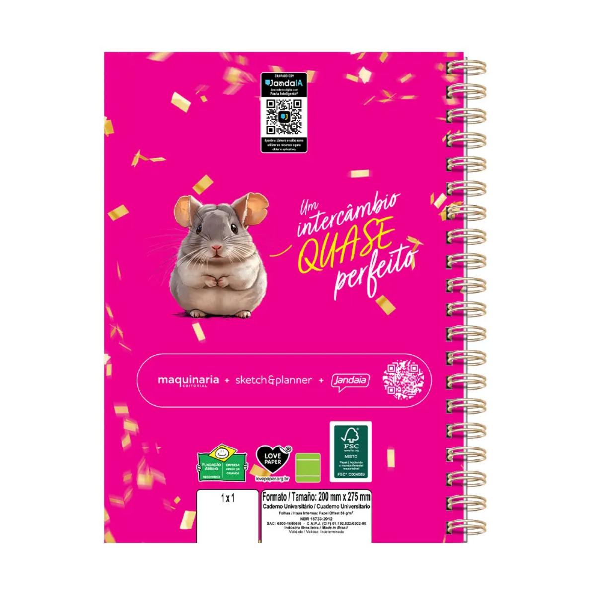 Caderno Mih Tanino - Wire-O - Cheerleader Maquinaria