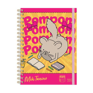 Caderno Mih Tanino - Wire-O - Pompom