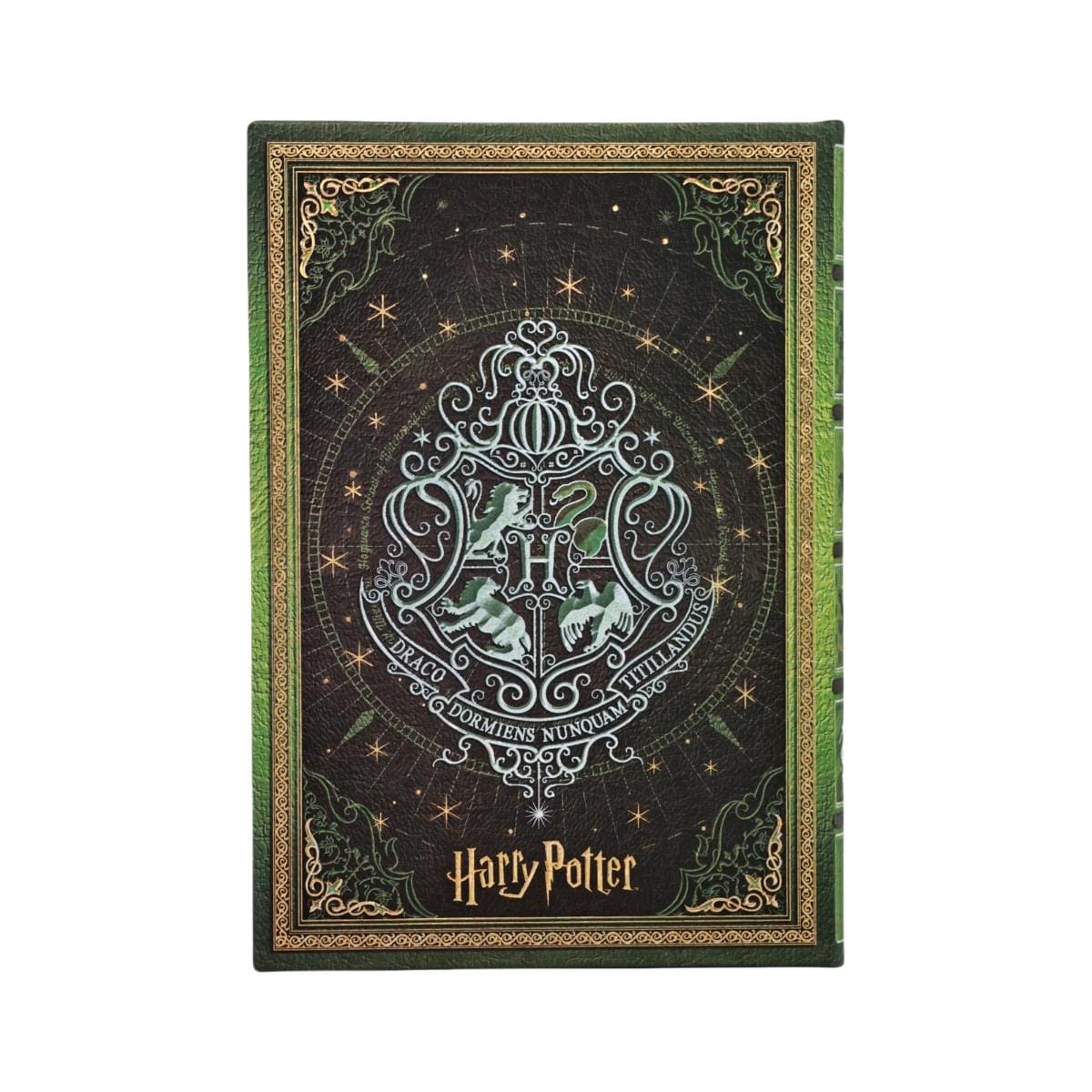 Caderno Paperblanks Midi Harry Potter - Slytherin - Pautado Paperblanks