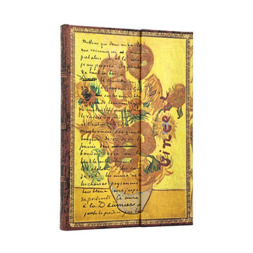 Caderno Paperblanks Midi - Van Gogh's Sunflowers - Pautado Paperblanks