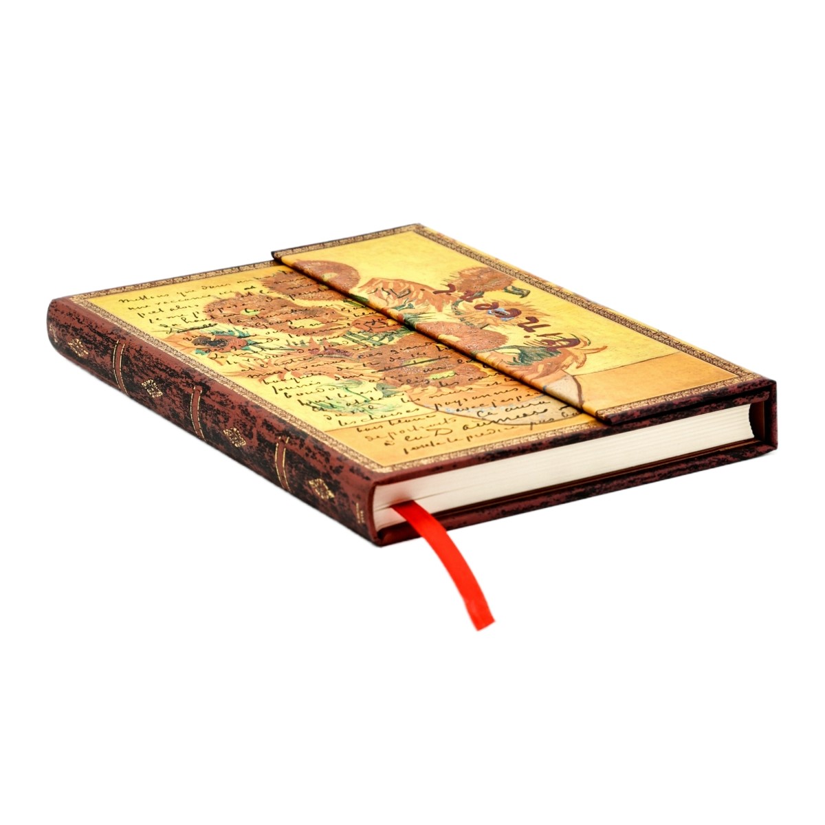 Caderno Paperblanks Midi - Van Gogh's Sunflowers - Pautado Paperblanks