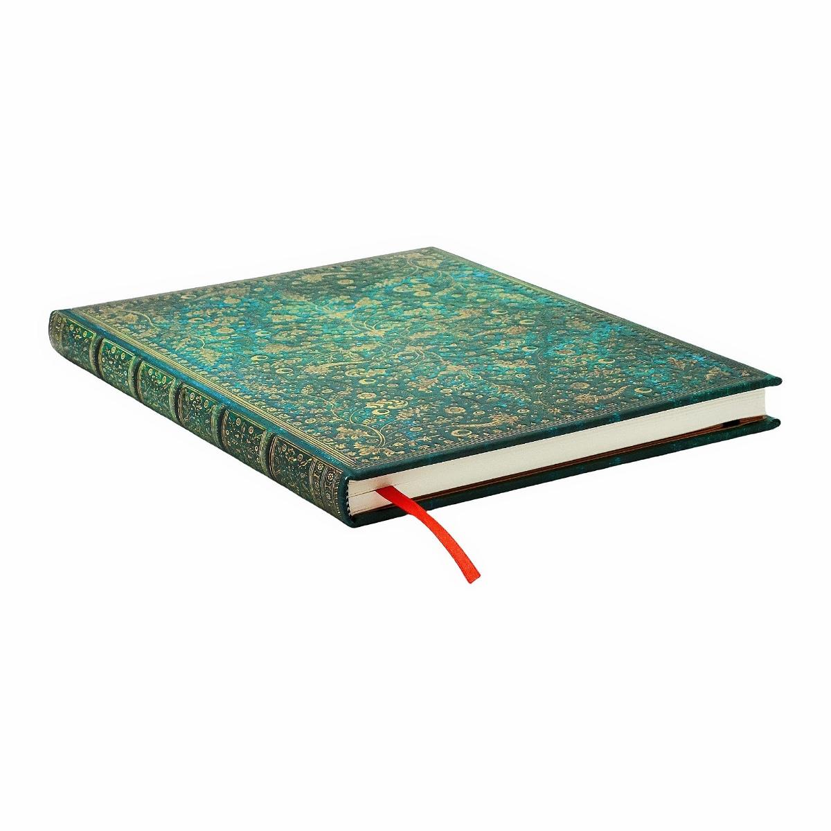 Caderno Paperblanks Ultra - Emerald Flower - Pautado Paperblanks