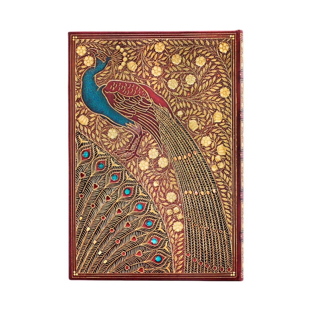 Caderno Paperblanks Ultra - Hafizs Peacocks - Pautado Paperblanks
