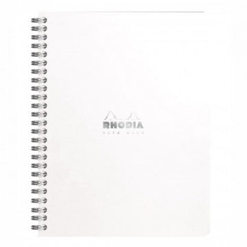 Caderno Quadriculado Rhodia Notebook A5+ - White - 80 folhas - 193461C Rhodia