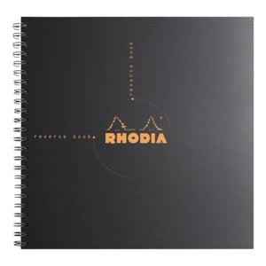 Caderno Quadriculado Rhodia Reverse Book - 21x21cm - 80 folhas