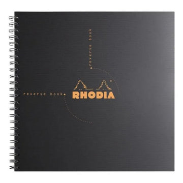 Caderno Quadriculado Rhodia Reverse Book - 21x21cm - 80 folhas Rhodia
