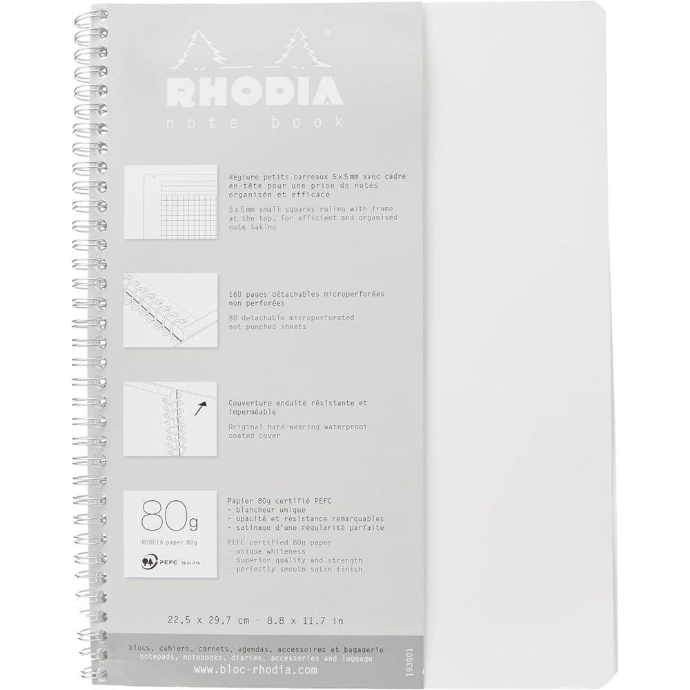 Caderno Rhodia Note Book A5+ - 22X29,7 - White - 193001C Rhodia