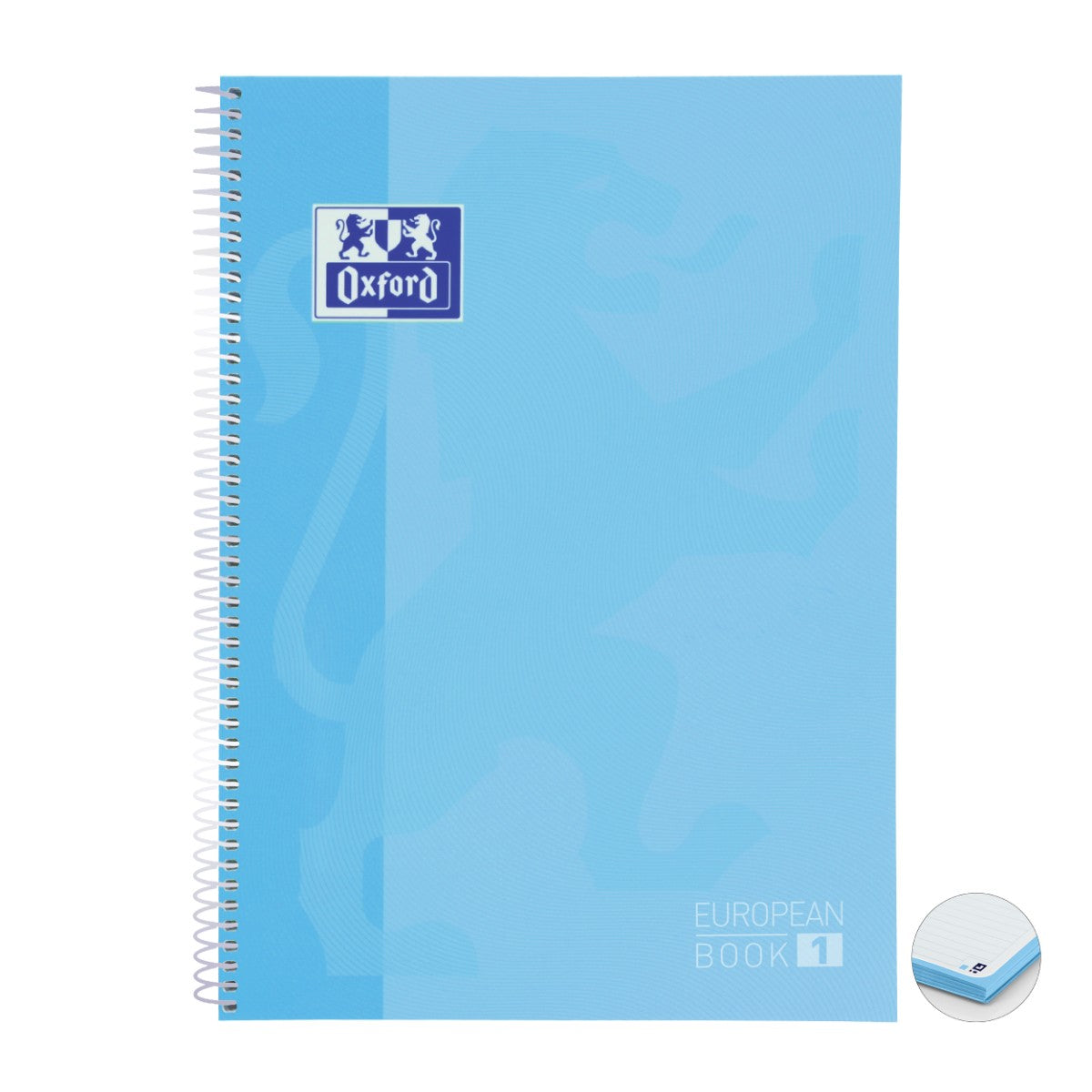 Caderno Universitário Oxford 1 Matéria - 80 Folhas - Azul Pastel Oxford