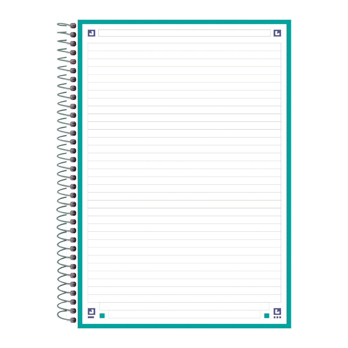 Caderno Universitário Oxford 1 Matéria - 80 Folhas - Ice Mint Oxford