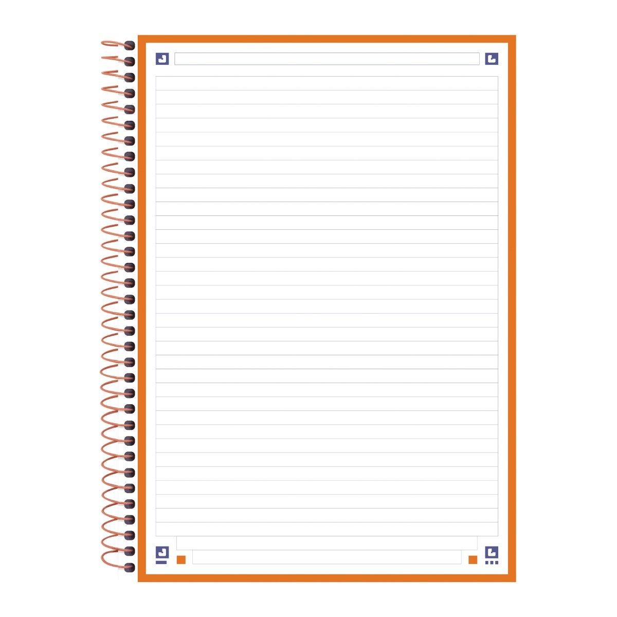 Caderno Universitário Oxford 1 Matéria - 80 Folhas - Peach Oxford