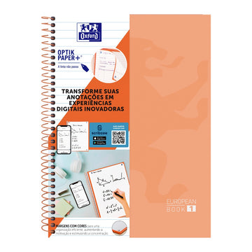 Caderno Universitário Oxford 1 Matéria - 80 Folhas - Peach Oxford