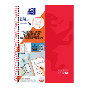 Caderno Universitário Oxford 1 Matéria - 80 Folhas - Vermelho