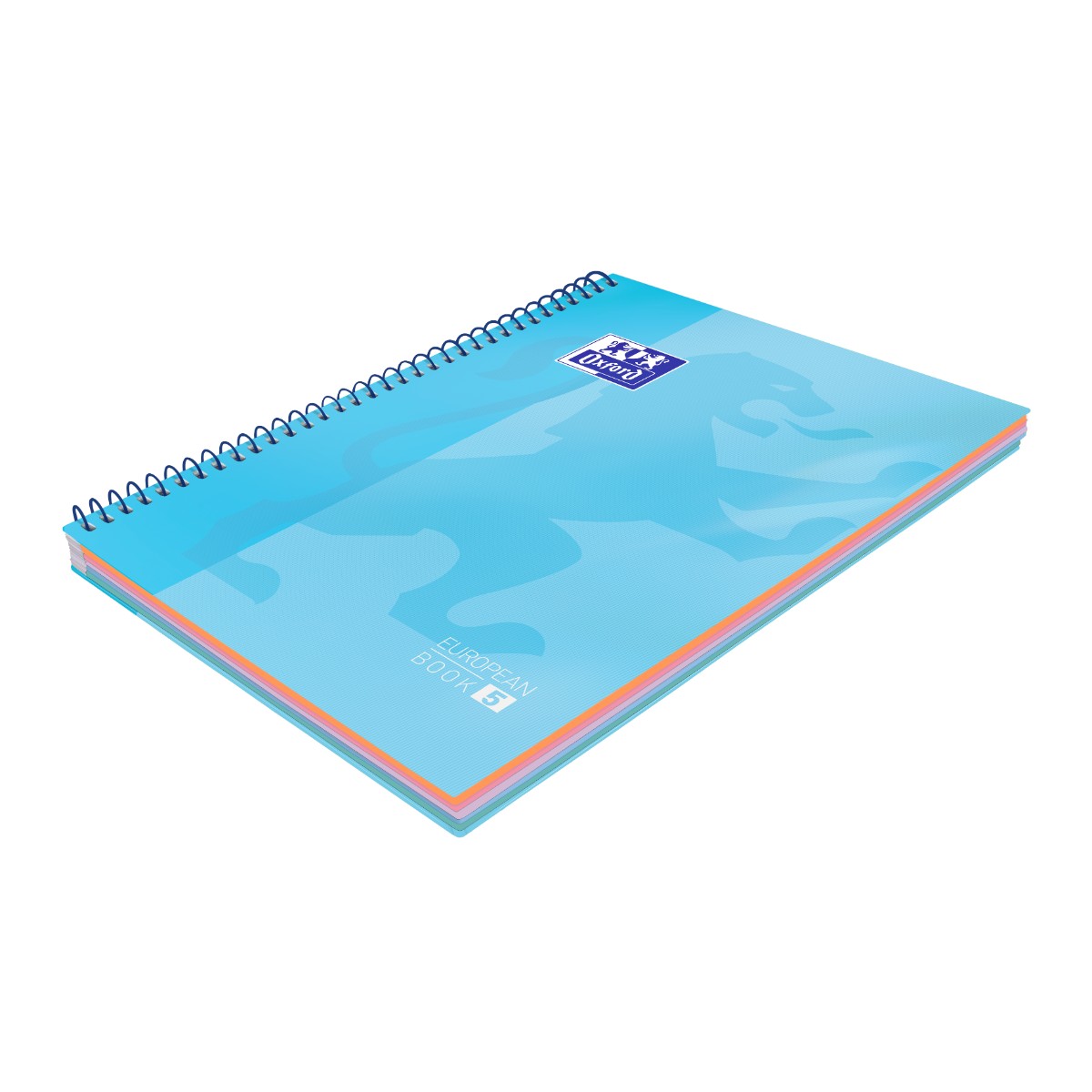 Caderno Universitário Oxford 5 Matérias - 120 Folhas - Azul Pastel Livraria Skilo