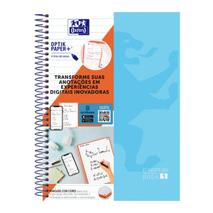 Caderno Universitário Oxford 5 Matérias - 120 Folhas - Azul Pastel